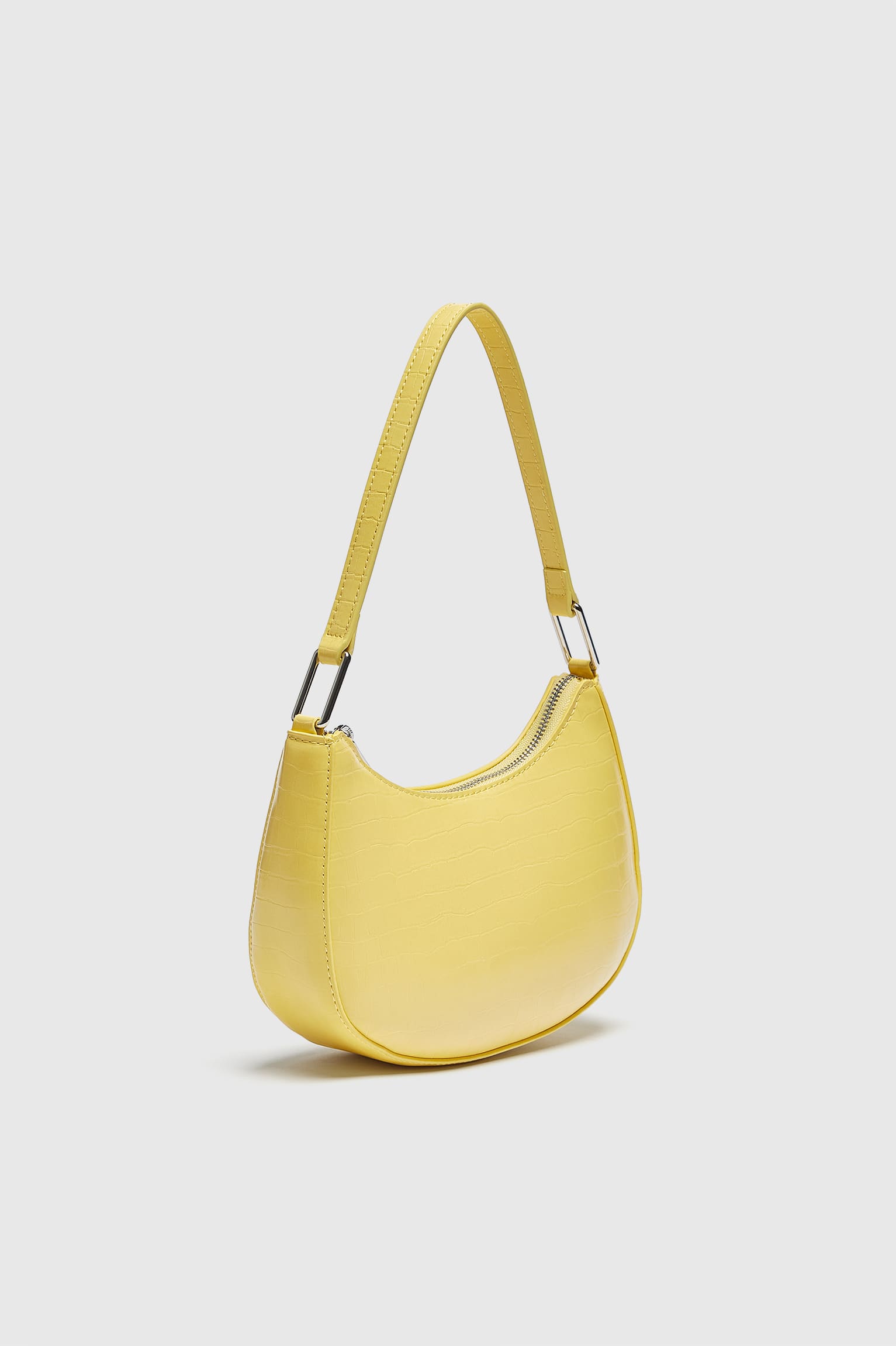 Shoulder Bag With A Mock Croc Finish - Imagem 2