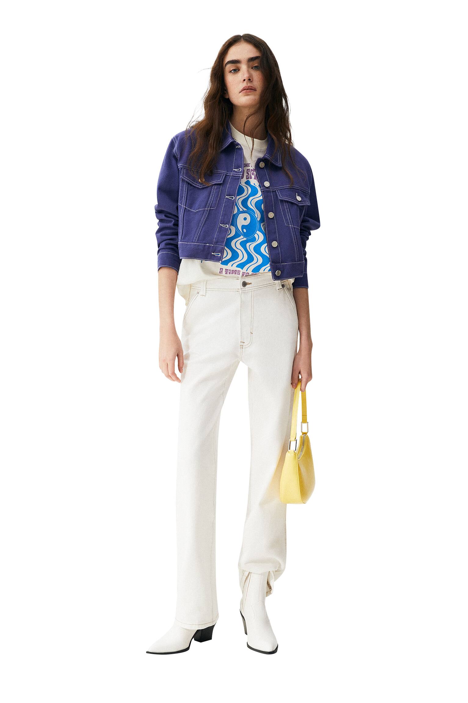 Shoulder Bag With A Mock Croc Finish - Imagem 3